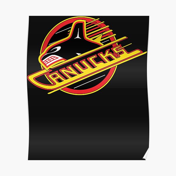 "Retro canucks fan logo vancouver" Poster for Sale by PaulKehl Redbubble