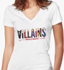 Camiseta entallada de cuello en V Villanos