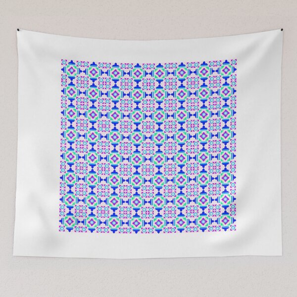Item preview, Traditional Bright Blue Fabric in Seamless Pattern designed and sold by MyMemoriesArts.