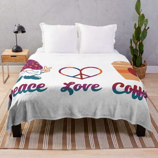 Item preview, Cute peace love coffee gnome designed and sold by Coffee-prince.