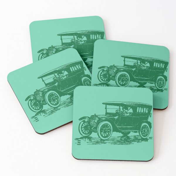Item preview, Green retro car color art designed and sold by artdragongift 15.
