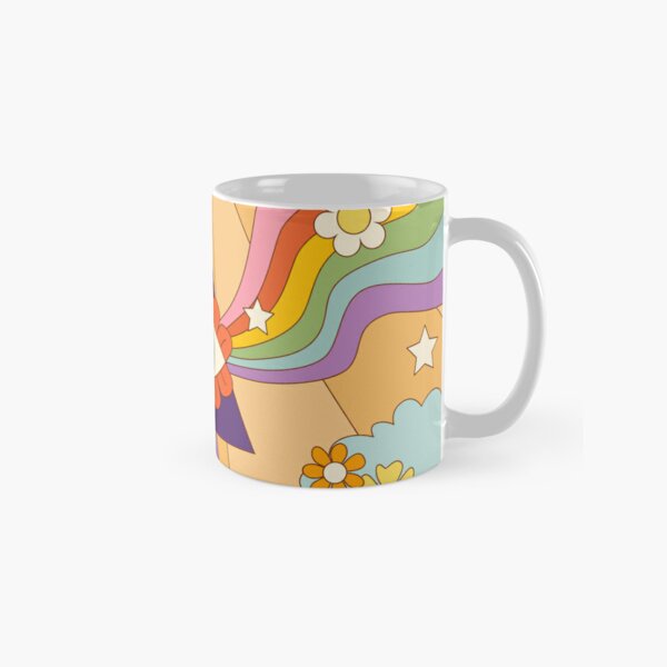 Funky Hippie Flower Power Pattern Coffee Mug for Sale by HotHibiscus