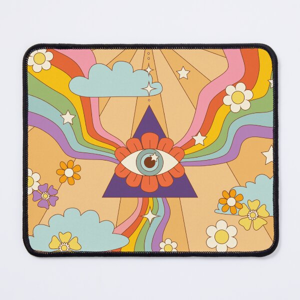 Vista previa del artículo con la obra «retro hippie boho estampado de arco iris», diseñado y vendido por MartaOlgaKlara.