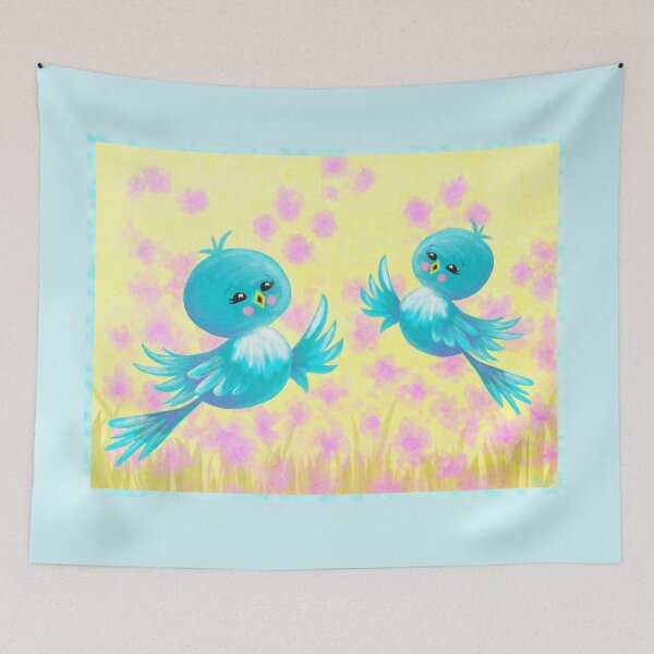 Item preview, Bluebirds On My Mind designed and sold by BunnyThePainter.