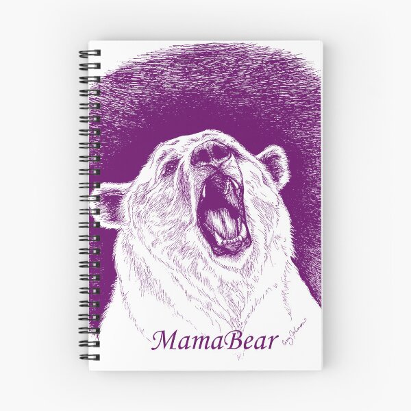 Item preview, Mama Bear in Purple designed and sold by cjohnsonart.