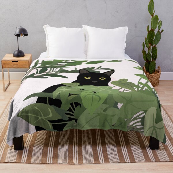 Item preview, Cat with Plants designed and sold by zykydesigns.