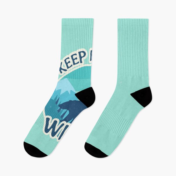 Item preview, Keep earth Wild, Bear, blue bear.  designed and sold by jimcaza.