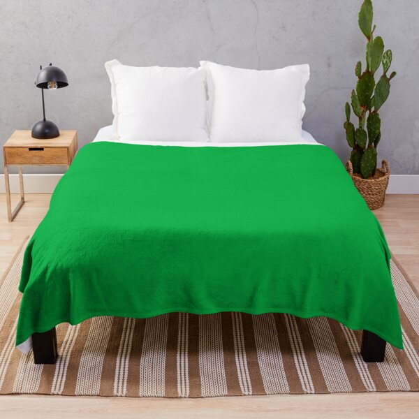 Chroma Green Key Throw Blanket