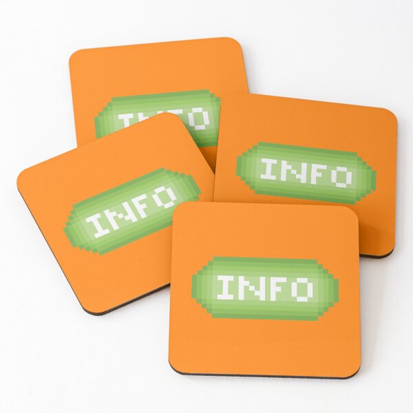 Item preview, pixel info button green designed and sold by therkmr.
