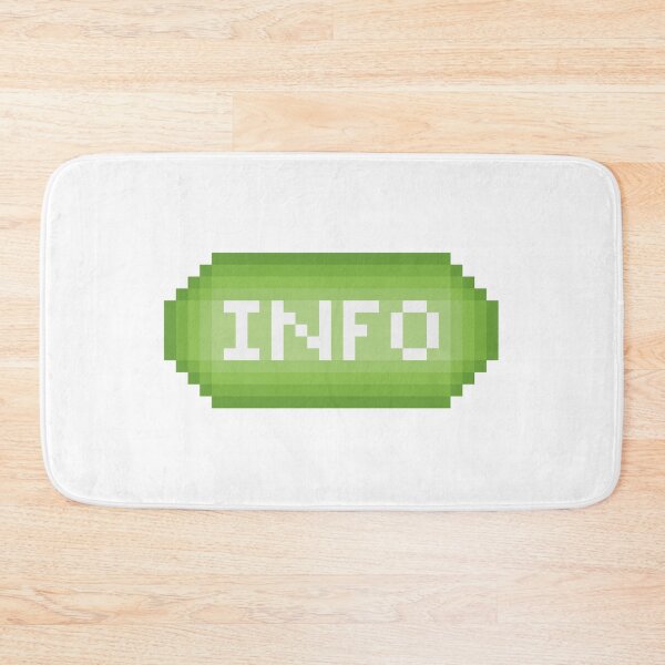 Item preview, pixel info button green designed and sold by therkmr.
