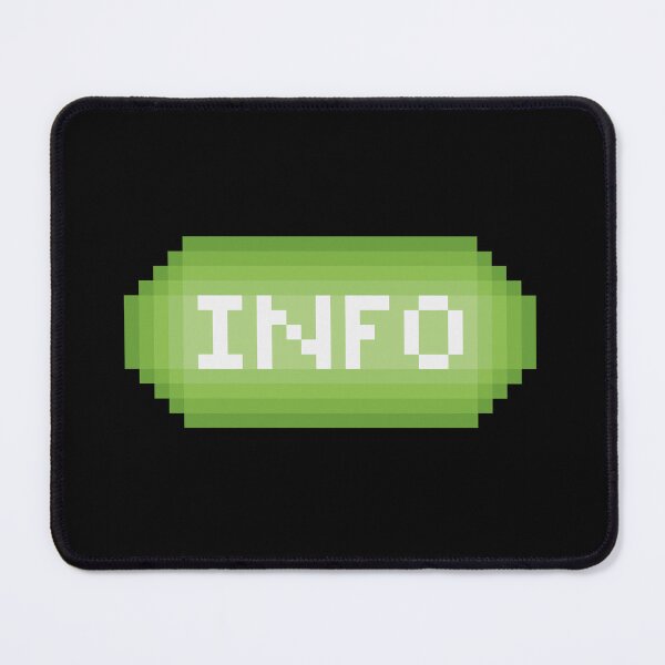 Item preview, pixel info button green designed and sold by therkmr.