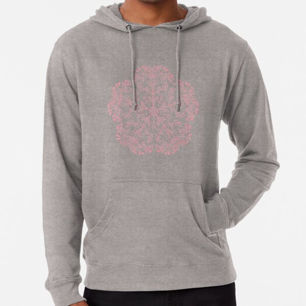 peach coloured hoodie