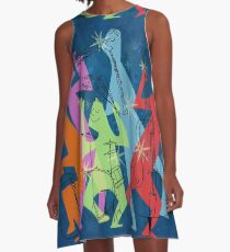 New Orleans Jazz Quintet A-Line Dress