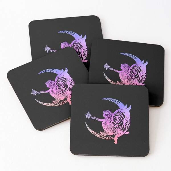 Item preview, Fairy Moon Colorful Fairytale Fairytail Papercut Mandala Art designed and sold by hign.