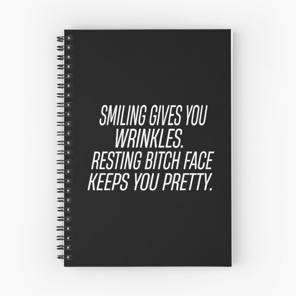 Item preview, Smiling Gives You Wrinkles Resting Bitch Face Keeps You Pretty designed and sold by karim82.