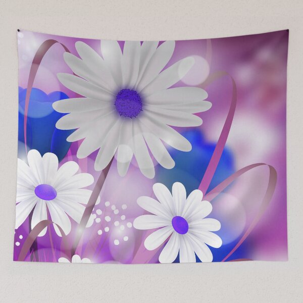 Item preview, Wedding Flowers Art White & Blue  designed and sold by Tshirtstory.
