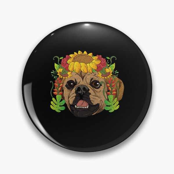 Item preview, Dog Owner Flower Crown Dog Lover Floral Puggle designed and sold by bestshirtdesign.