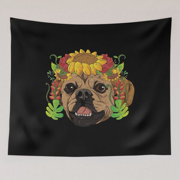 Item preview, Dog Owner Flower Crown Dog Lover Floral Puggle designed and sold by bestshirtdesign.