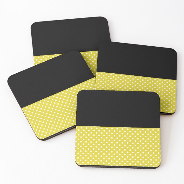 Item preview, Polka Yellow and Black Dot Design designed and sold by DigitalChickHub.