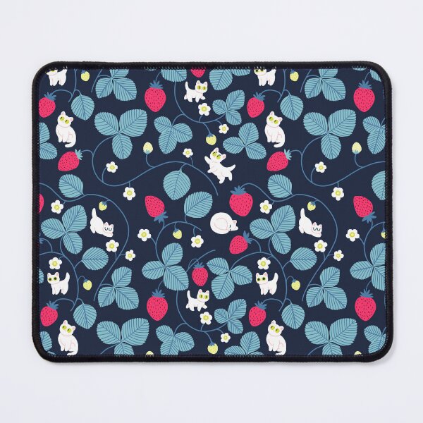 Item preview, Strawberry cats - blue designed and sold by hellocloudy.