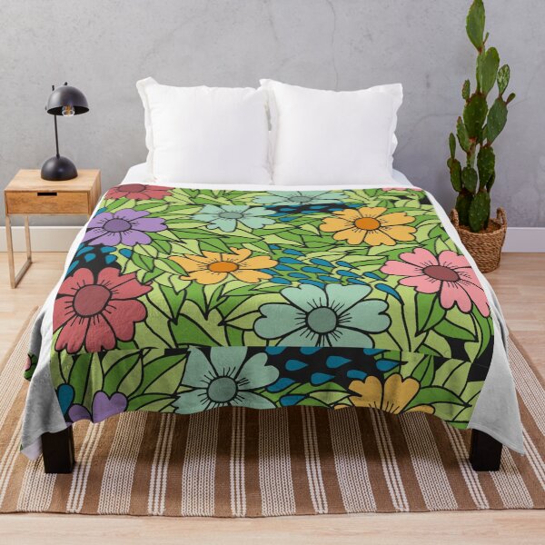 Item preview, Colorful Flowers Floral Background designed and sold by DigitalChickHub.