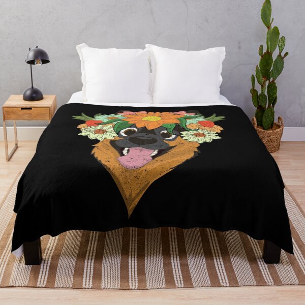 Item preview, Botanical Dog Lover Flower Crown Animal Dog Breed German Shepherd designed and sold by bestshirtdesign.