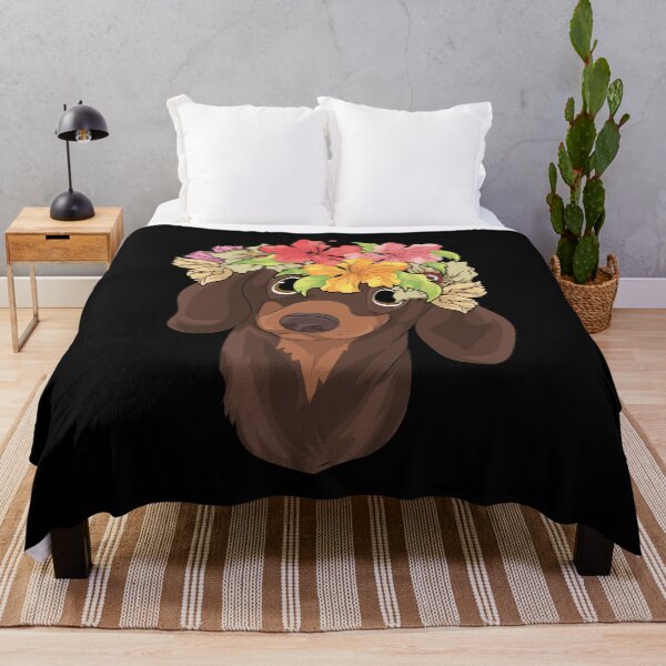 Item preview, Dog Owner Floral Pet Flower Crown Dachshund designed and sold by bestshirtdesign.