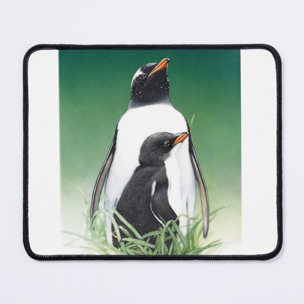 Item preview, Gentoo penguin with chick, Macquarie Island designed and sold by Trish Hart.