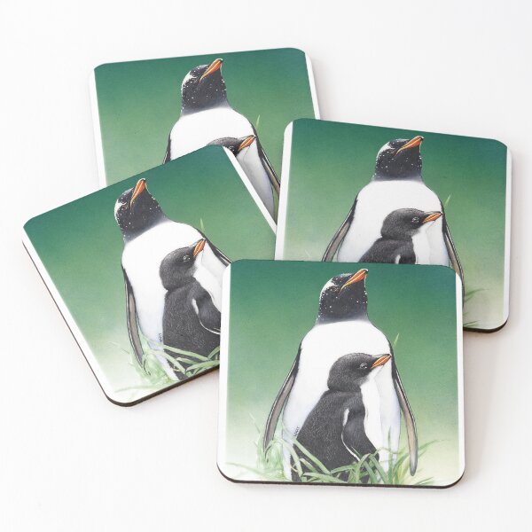 Item preview, Gentoo penguin with chick, Macquarie Island designed and sold by Trish Hart.