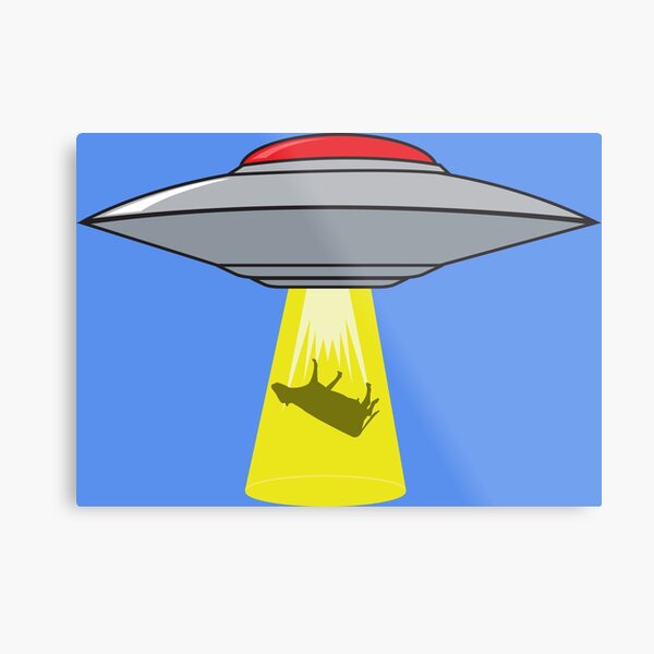 Martians Want Milk & Burgers! Metal Print