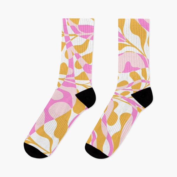 Item preview, Liquid retro abstract Pattern with Pink and Yellow foliage designed and sold by Dominiquevari.