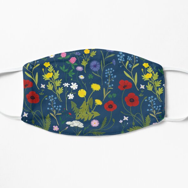 Wildflowers Flat Mask