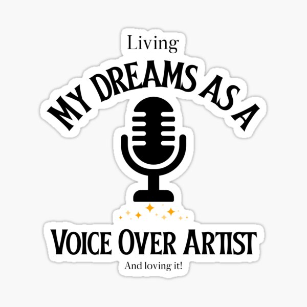 "Voice Over Artist design 34" Sticker for Sale by Salkian Redbubble