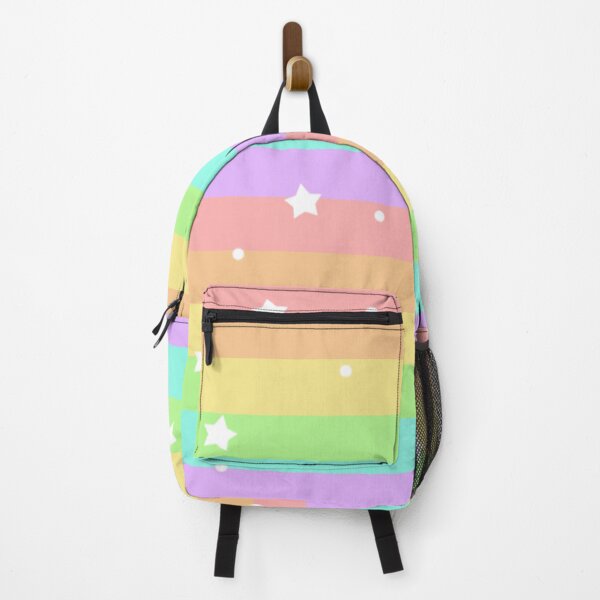 Vista previa del artículo con la obra «Patrón de arco iris y estrellas», diseñado y vendido por BiscuitSnack.