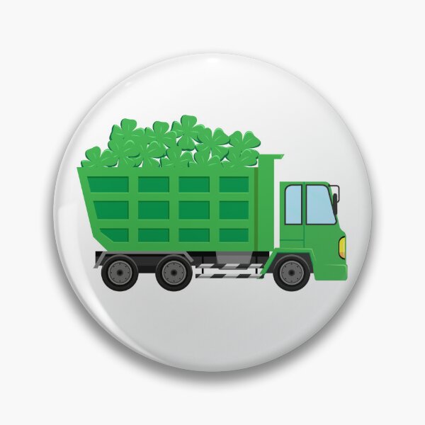 Artikelvorschau, Kids St. Patrick's Day Shamrock Dump Truck Construction Gear entworfen und verkauft von DynamicDesign.