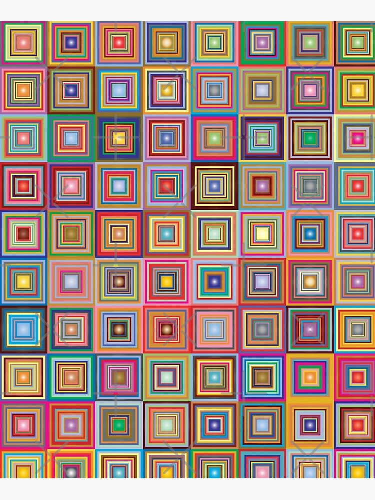 Thumbnail 6 of 6, Apron, Retro Squares Abstract Geometric designed and sold by DigitalChickHub.