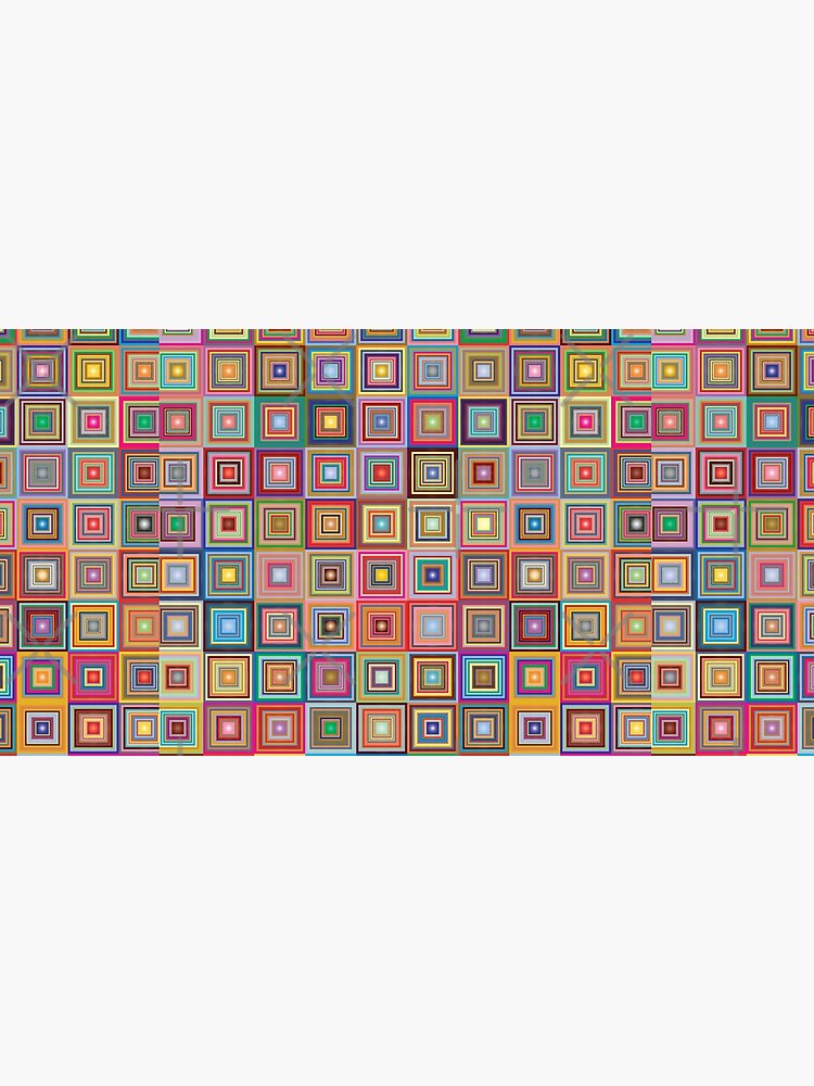 Thumbnail 5 of 5, Mouse Pad, Retro Squares Abstract Geometric designed and sold by DigitalChickHub.