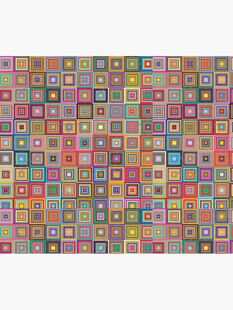 Thumbnail 6 of 6, Pet Blanket, Retro Squares Abstract Geometric designed and sold by DigitalChickHub.