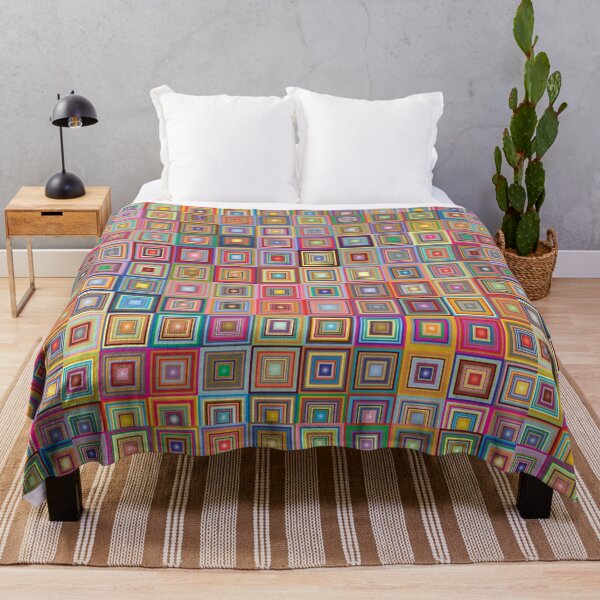 Item preview, Retro Squares Abstract Geometric designed and sold by DigitalChickHub.
