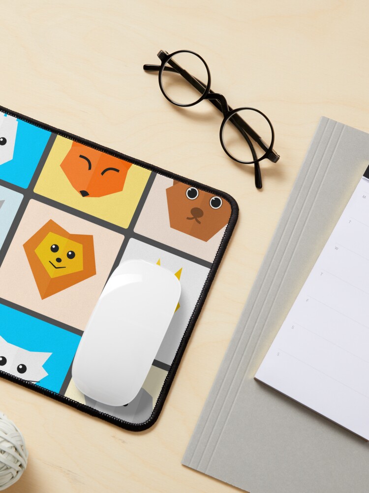 Thumbnail 3 of 5, Mouse Pad, Flat Cute Animals designed and sold by DigitalChickHub.