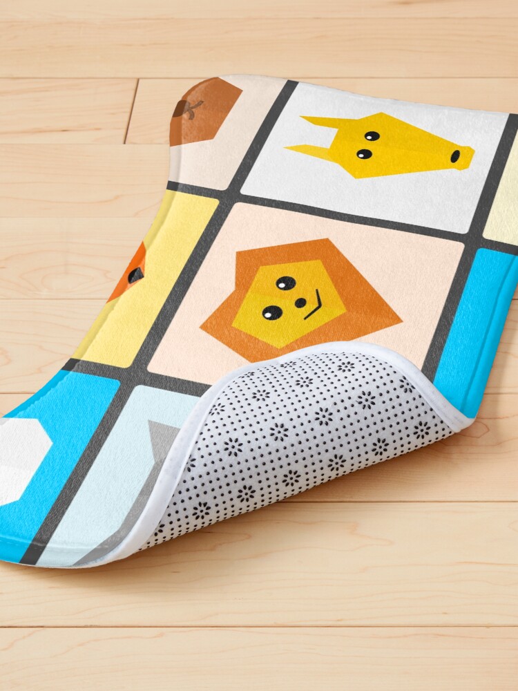 Thumbnail 4 of 5, Pet Mat, Flat Cute Animals designed and sold by DigitalChickHub.