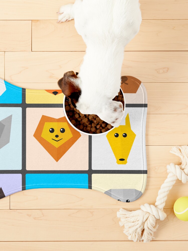 Thumbnail 3 of 5, Pet Mat, Flat Cute Animals designed and sold by DigitalChickHub.