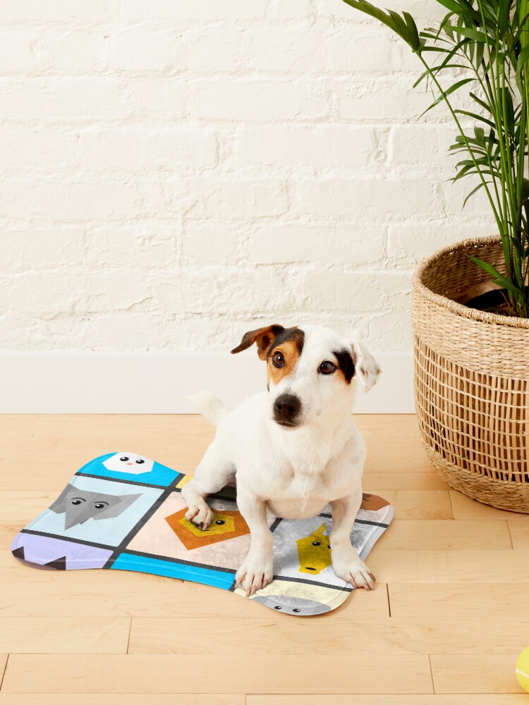 Thumbnail 2 of 5, Pet Mat, Flat Cute Animals designed and sold by DigitalChickHub.