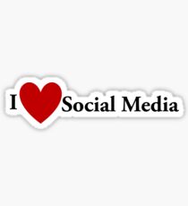 I Heart Social Media Sticker