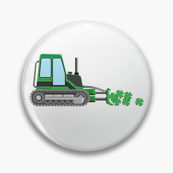 Artikelvorschau, Kids St. Patrick's Day Shamrock Bulldozer Construction Gear entworfen und verkauft von DynamicDesign.