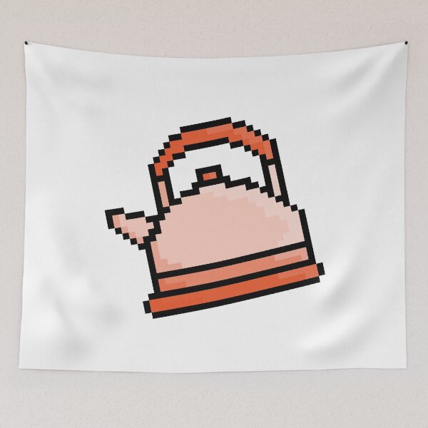 Item preview, teapot pixel design cute designed and sold by therkmr.