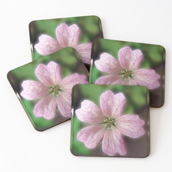 Item preview, Five Pink Petals - Tiny Flower in Mirrored Frame designed and sold by BlueMoonRose.