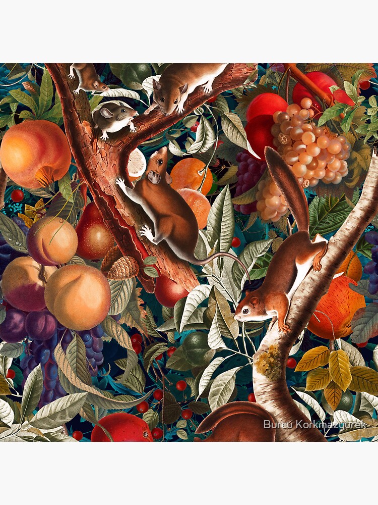 Magical Garden XIII Desk Mat by Burcu Korkmazyurek