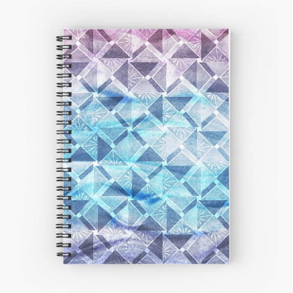 Item preview, Abstract organic and triangular watercolor seamless patterns designed and sold by AleFairyland.