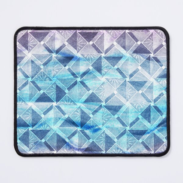 Item preview, Abstract organic and triangular watercolor seamless patterns designed and sold by AleFairyland.